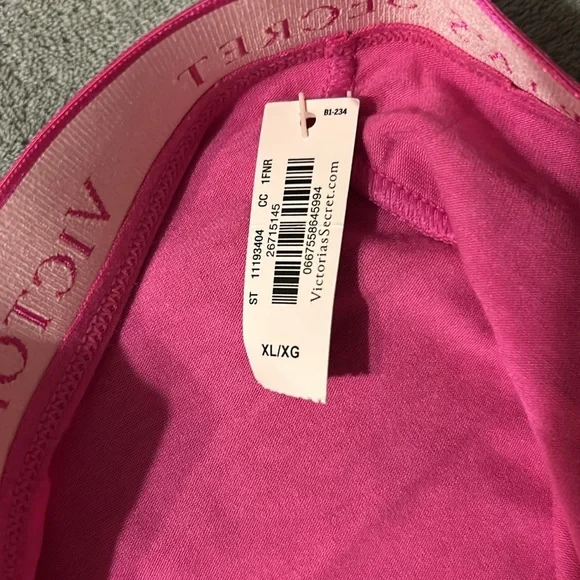 Victorias Secret Pink Boxer Shorts Underwear NWT Barbie Pink - Picture 3 of 5
